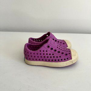 Native Jefferson Slip on Shoes Purple 4 Toddler Child